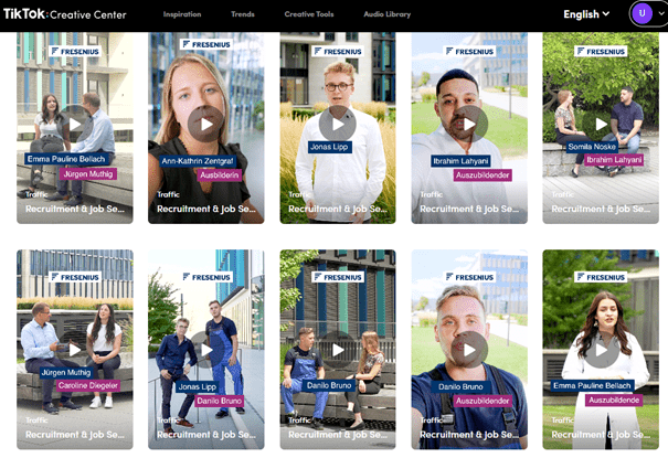 TikTok Fresenius Ausbildungskampagne