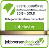 jobbörsencheck-jobcluster-gold-2015 Jobcluster Jobbörsencheck 2015 Gold für Kundenzufriedenheit