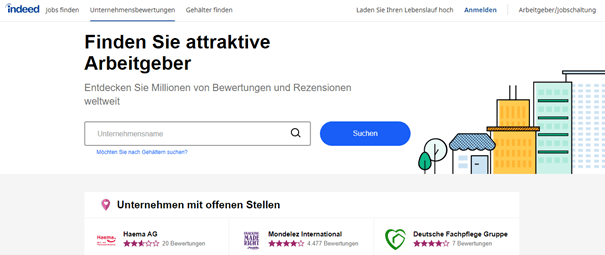 Indeed Unternehmensbewertungen