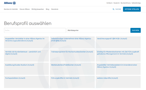Allianz Karriereportal