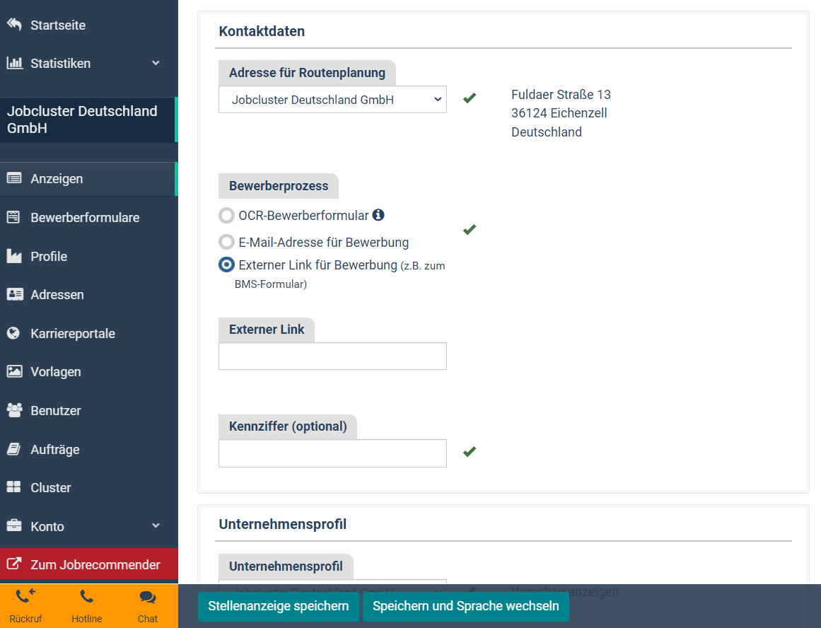 Die Ausgaben Analyse zeigt alle Kosten pro Stelle und Publikationsprofil
